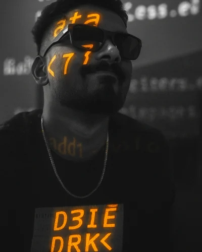 Digital Code and Portrait Vibes